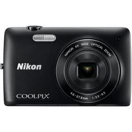 Cámara compacta - Nikon COOLPIX S4400 - Negro + Objetivo Nikkor 6X Wide Optical Zoom VR 26-156mm f/3.5-6.5
