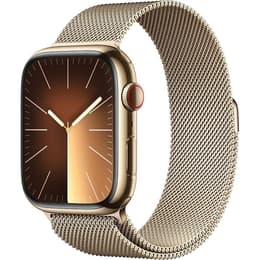 Apple Watch Series 9 (2023) GPS + Cellular 41 mm - Acero inoxidable Oro - Pulsera Milanese Loop Oro