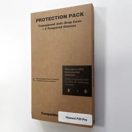 Funda P20 Pro y 2 protectores de pantalla - Plástico reciclado - Transparente