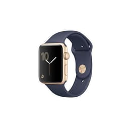 Apple Watch (Series 2) 42 mm - Aluminio Oro - Deportiva Azul noche