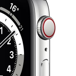 Apple Watch (Series 6) 2020 GPS 44 mm - Aluminio Plata - Correa deportiva Negro
