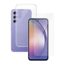 Funda Galaxy A54 y pantalla protectora - Silicona - Transparente