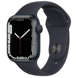 Apple Watch (Series 7) 2021 GPS 41 mm - Aluminio Medianoche - Correa deportiva Negro