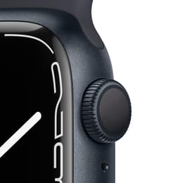 Apple Watch Series 7 (2021) GPS 41 mm - Aluminio Medianoche - Correa deportiva Negro