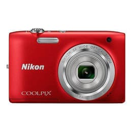 Cámara compacta Nikon Coolpix S2900 - Rojo