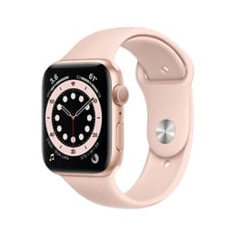 Apple Watch (Series 6) 2020 GPS 44 mm - Aluminio Oro rosa - Correa deportiva Rosa arena
