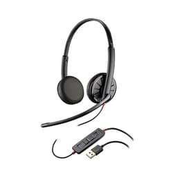 Cascos con cable micrófono Plantronics Blackwire 300 DA - Negro