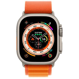 Apple Watch (Ultra) 2022 GPS + Cellular 49 mm - Titanio Gris - Correa Loop Alpine Naranja