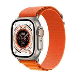 Apple Watch Ultra (2022) GPS + Cellular 49 mm - Titanio Titanio natural - Correa Loop Alpine Naranja