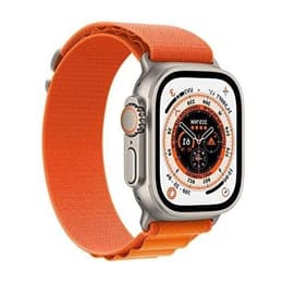 Apple Watch (Ultra) 2022 GPS + Cellular 49 mm - Titanio Gris - Correa Loop Alpine Naranja