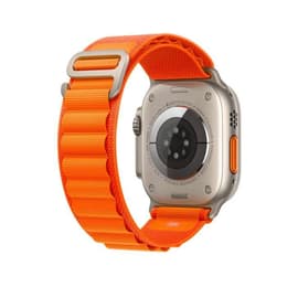 Apple Watch Ultra (2022) GPS + Cellular 49 mm - Titanio Titanio natural - Correa Loop Alpine Naranja