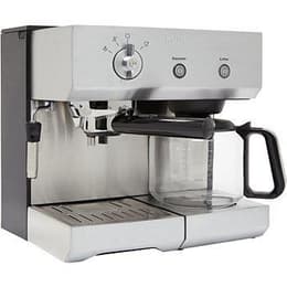 Cafeteras express combinadas Compatible con Nespresso Krups XP2240 1,1000L - Gris/Negro