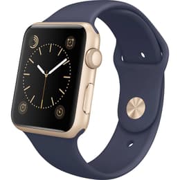 Apple Watch (Series 2) GPS 38 mm - Aluminio Oro - Deportiva Azul