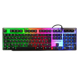 The G-Lab Teclado AZERTY Francés retroiluminado Keyz Neon