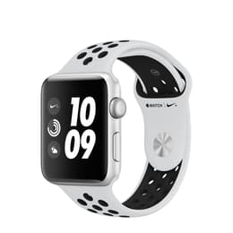 Apple Watch (Series 3) 2017 GPS 42 mm - Aluminio Plata - Deportiva Nike Blanco