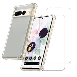 Funda Google Pixel 7 Pro y 2 protectores de pantalla - TPU - Transparente