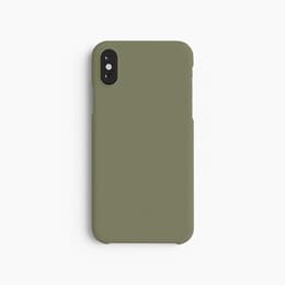 Funda iPhone X/XS - Material natural - Verde