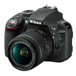 Cámara Réflex - Nikon D3300 - Negro + Objetivo Nikon AF-S DX Nikkor 18-55mm f/3.5-5.6G VR