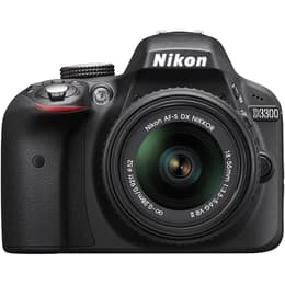 Cámara Réflex - Nikon D3300 - Negro + Objetivo Nikon AF-S DX Nikkor 18-55mm f/3.5-5.6G VR