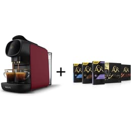 Cafeteras express de cápsula Compatible con Nespresso Philips L'OR Barista Sublime LM9012/55 0,8000L - Negro/Rojo