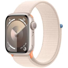 Apple Watch Series 9 (2023) GPS 45 mm - Aluminio Blanco estrella - Correa loop deportiva Blanco estrella