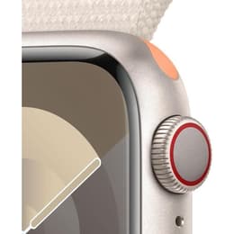Apple Watch Series 9 (2023) GPS 45 mm - Aluminio Blanco estrella - Correa loop deportiva Blanco estrella