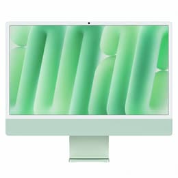 iMac 24" (2024) M4 de Apple con CPU de 10 núcleos GPU de 10 núcleos - 256 GB SSD - 16 GB QWERTY - Inglés Vidrio estándar