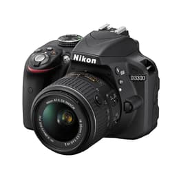 Réflex D3300 - Negro + Nikon AF-S DX Nikkor 18-55mm f/3.5-5.6G VR II + AF-S DX Nikkor 55-200mm f/4-5.6G VR II f/3.5-5.6 + f/4-5.6