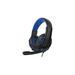 Cascos reducción de ruido gaming con cable micrófono Blackfire BFX-15 - Negro/Azul