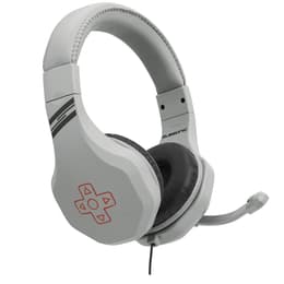 Cascos gaming con cable micrófono Subsonic Retro Gaming Headset - Blanco/Gris
