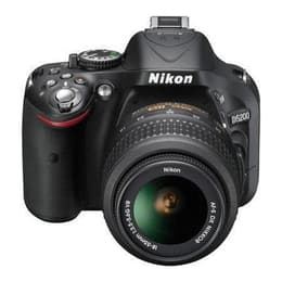 Cámara Reflex - Nikon D5200 - Negro + Objetivo 18-55 mm