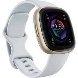 Relojes Fitbit Cardio GPS Sense 2, Blue Mist/Soft Gold - Oro