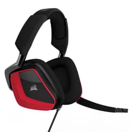 Cascos gaming con cable micrófono Corsair Void Pro Surround Premium - Negro/Rojo