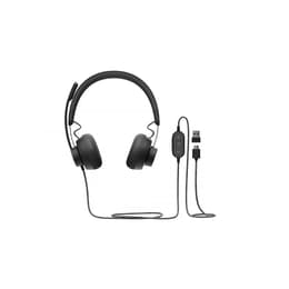 Cascos micrófono Logitech Zone Wired - Negro