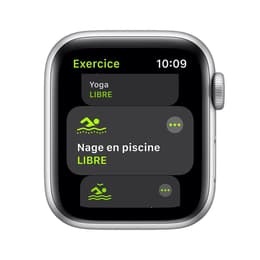 Apple Watch (Series SE) 2020 GPS 44 mm - Aluminio Plata - Deportiva Blanco