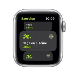 Apple Watch Series SE 1 (2020) GPS 44 mm - Aluminio Plata - Correa deportiva Blanco