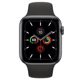 Apple Watch (Series 5) 2019 GPS + Cellular 44 mm - Aluminio Gris espacial - Correa deportiva Negro