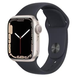 Apple Watch (Series 7) 2021 GPS 41 mm - Aluminio Blanco estrella - Correa deportiva Negro