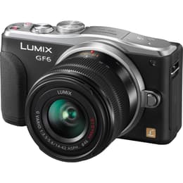 Híbrida Lumix DMC-GF6 - Negro/Gris + Panasonic Lumix G Vario f/3.5-5.6