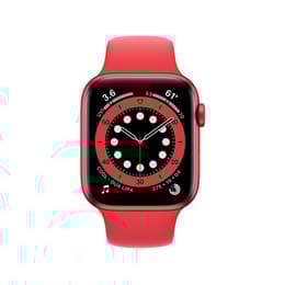 Apple Watch Series 6 (2020) GPS 44 mm - Aluminio Rojo - Correa deportiva Rojo