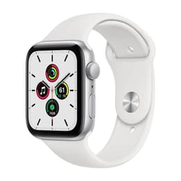 Apple Watch (Series 4) 2018 GPS + Cellular 44 mm - Aluminio Plata - Correa deportiva Blanco