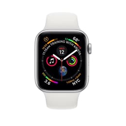 Apple Watch (Series 4) 2018 GPS + Cellular 44 mm - Aluminio Plata - Correa deportiva Blanco