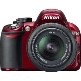 Reflex - Nikon D3100 - Rojo + Lente Nikkor 18-55mm VR