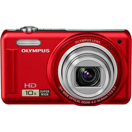 Cámara compacta Olympus VR-310 - Rojo + lente Olympus Wide Optical Zoom 24-240 mm f/3-5.7