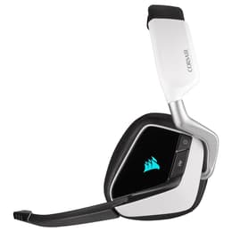 Cascos reducción de ruido gaming wireless micrófono Corsair Void RGB Elite Wireless - Blanco