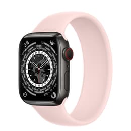 Apple Watch (Series 6) 2020 GPS 44 mm - Aluminio Negro - Correa deportiva Rosa