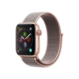 Apple Watch (Series 4) 40 mm - Aluminio Oro rosa - Nailon trenzado Rosa