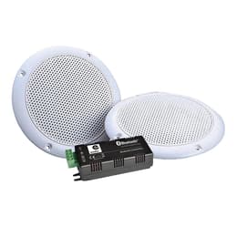 Altavoz Bluetooth E-Audio Haut-parleurs WATERPROOF Hifi 80W plafond encastrable amplifiée compatible Smartphone Google Home Bluetooth Amazon Alexa - Gris