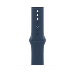 Apple Watch Series 7 (2021) GPS + Cellular 41 mm - Acero inoxidable Grafito - Correa deportiva Azul