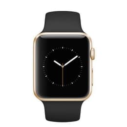 Apple Watch (Series 3) 2017 GPS + Cellular 38 mm - Aluminio Oro - Deportiva Negro